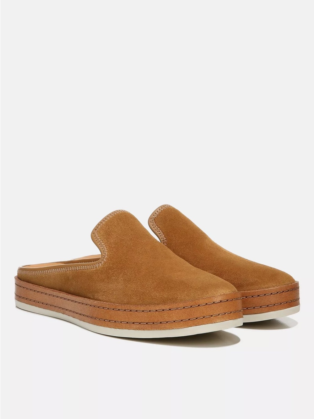 Vince Suede Canella Backless flat  — Camel Brown